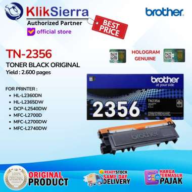 BROTHER Toner TN-2356 | TN2356 Black Original 100%