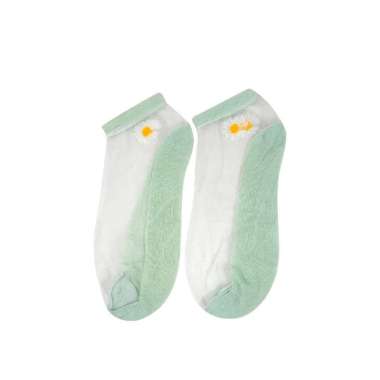 OEM SK-P32-33 Kaos Kaki Dewasa Pendek Kaus Kaki Wanita Pria Motif Bear / Kaos Kaki Ankle Korea Daisy