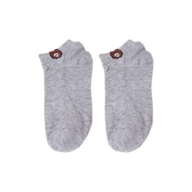 OEM SK-P32-33 Kaos Kaki Dewasa Pendek Kaus Kaki Wanita Pria Motif Bear / Kaos Kaki Ankle Korea Daisy