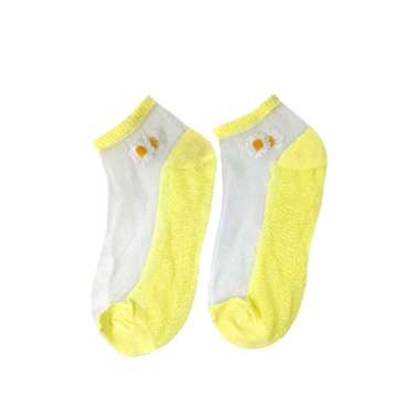OEM SK-P32-33 Kaos Kaki Dewasa Pendek Kaus Kaki Wanita Pria Motif Bear / Kaos Kaki Ankle Korea Daisy