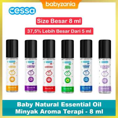 Cessa Baby Natural Essential Oil Minyak Aroma Terapi Bayi - 8 ml New Varian Bye Bye Owl