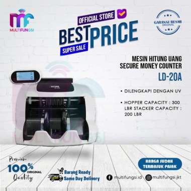 Secure LD-20A Money Counter - Mesin Hitung Uang LD20A Garansi Resmi