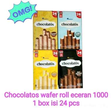 Promo Harga CHOCOLATOS Wafer Roll Sweet Cheese per 20 pcs 15 gr - Blibli