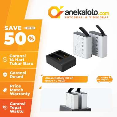 Akaso Battery Kit Brave 4 Pro / V50 X Black
