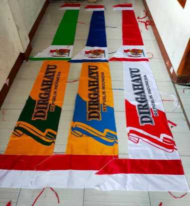 Umbul umbul printing dirgahayu BIRU