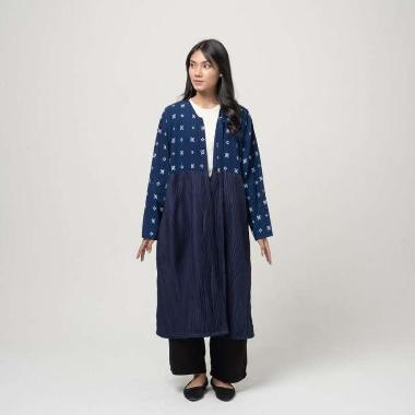 Dama Kara Hapsari Long Outer Navy