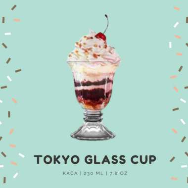 SOEBI ANTIQ - TOKYO ICE CREAM GLASS CUP | Gelas Es Krim | Ice Cream Glass