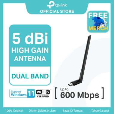 Tp-link Archer T2U Plus AC600 High Gain Wireless Dual Band USB Adapter