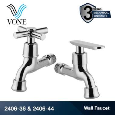 VONE Kran Air Tembok Keran Taman Kamar Mandi Bak Stainless Chrome 4606 4606-36