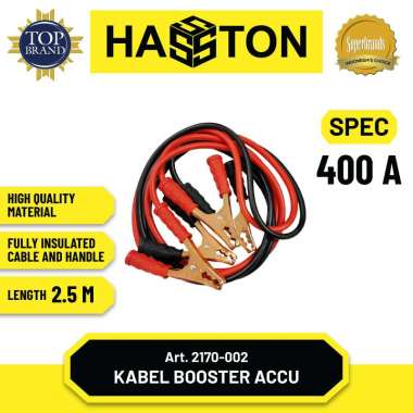 Hasston Kabel Jumper Aki Mobil / Kabel Booster Untuk Accu Mobil / Cable Accu (2170) 400 A