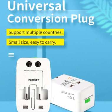 Dekstop Charger Universal international / Charger Kodok NO USB PUTIH