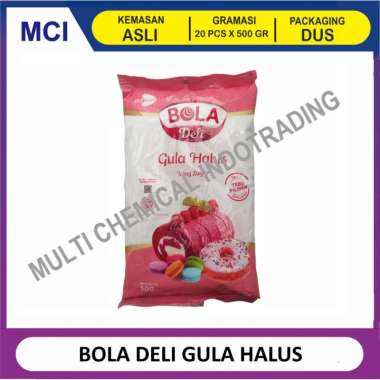 BOLA DELI GULA HALUS 500 GR / GULA TEPUNG - 1 DUS 20 PCS