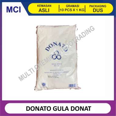 DONATO GULA DONAT 1 KG / GULA DINGIN / GULA TEPUNG HALUS - 1 DUS 10 PCS