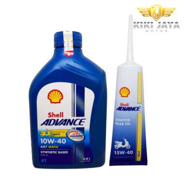 OLI MOTOR SHELL ADVANCE AX7 MATIC 10W-40 0.8L + OLI GARDAN SHELL 120ml
