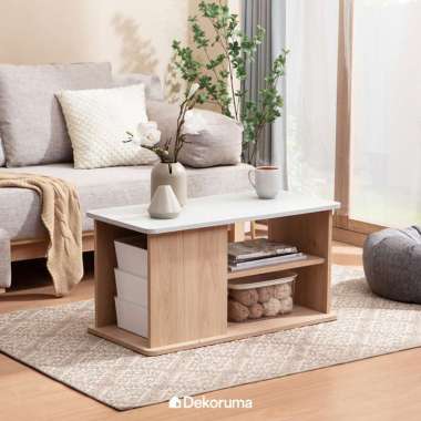 Dekoruma KAWA Coffee Table / Meja Tamu Kayu Minimalis