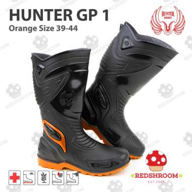 Sepatu Boots Tinggi HUNTER GP 1 BLACK/ORANGE 44