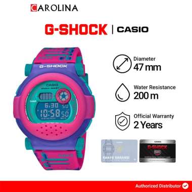 Jam Tangan Pria Casio G-Shock Retro Video Game Series G-B001RG-4D Pink removable capsule bezel and r