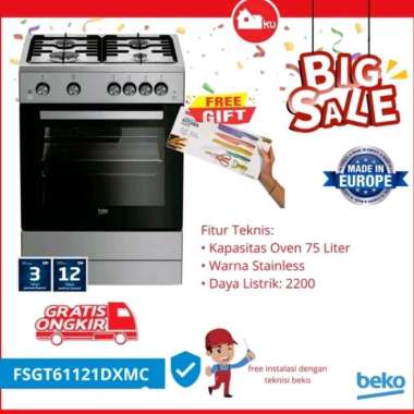 BEKO FSGT61121DXMCS FREESTANDING GAS COOKER