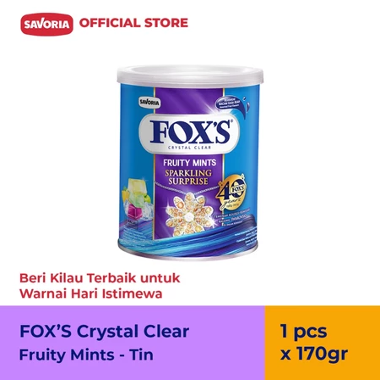FOX'S Fruity Mints Sparkling Surprise Tin - Permen Mint Kaleng 170g