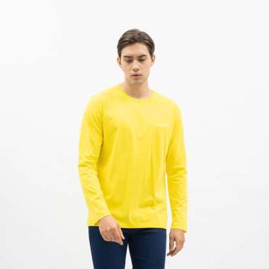 Houseofcuff Kaos Cotton Combed Lengan Panjang Pria Terracotta/Kuning/Mustard Kuning XXL