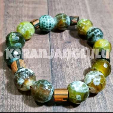Bracelet Agate Snake Skin Stone/Agate Stone/Gelang Agate Snake Stone