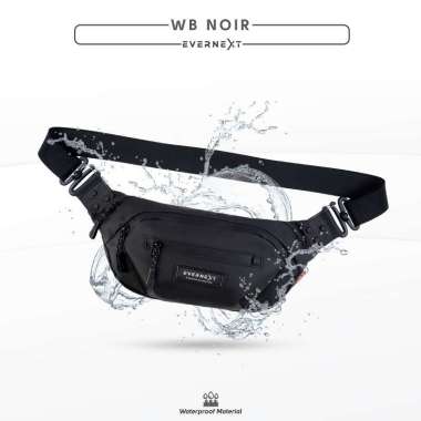 EVERNEXT - TAS SELEMPANG ANTI AIR WAIST BAG WATERPROOF NOIR SLING BAG PRIA ANTI AIR WAIST BAG PRIA D