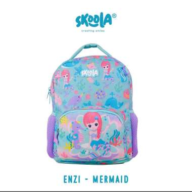 Skoola Tas Sekolah Anak Perempuan PAUD TK Ransel Unicorn Cat - Enzi MERMAID
