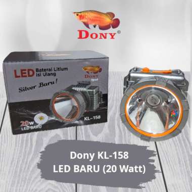 Senter Kepala Dony KL-158 (10 Watt) / Dony Senter Kepala KL158 / KL 158 [Cahaya Putih / Kuning] Puti