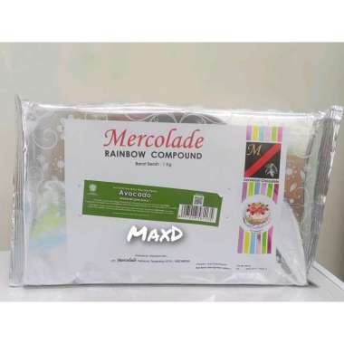 Mercolade Cokelat Batang Rainbow Compound Rasa Avocado 1kg