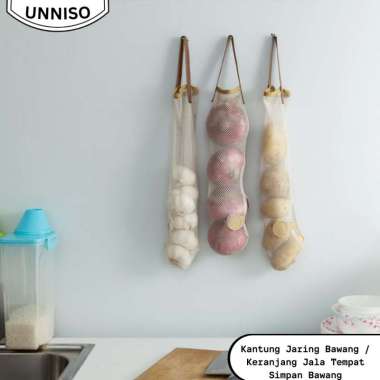 UNNISO - Kantung Jaring Bawang / Keranjang Jala Tempat Simpan Bawang