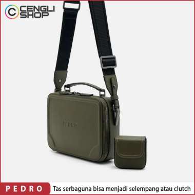 PM038 TAS SELEMPANG PRIA PEDRO SLING BAG ORIGINAL HIJAU