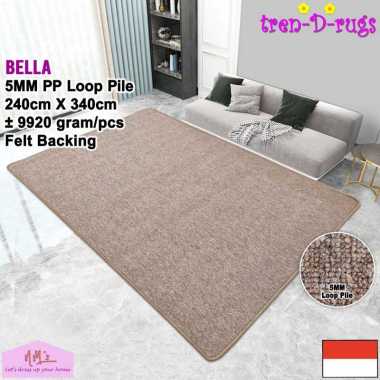 Tren-D-rugs Karpet polos jumbo permadani modern alas lantai ruang tamu kamar tidur bulu minimalis 24