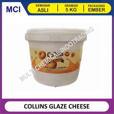COLLINS DIP GLAZE 5 KG - TOPPING DONAT PISANG NUGGET - CHEESE KEJU