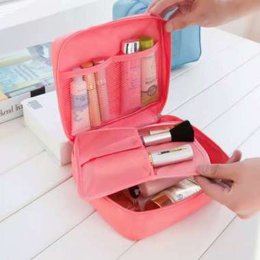 VC Korean Multi Pouch (BISA COD) Tas Kosmetik Pink
