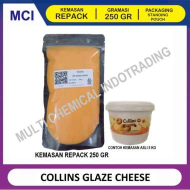 COLLINS DIP GLAZE 250 GR -TOPPING DONAT PISANG NUGGET - CHEESE KEJU - GLAZE + DUS BUBBLE