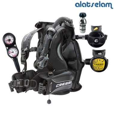 Paket Scuba Cressi PATROL DASA / BCD Cressi Patrol / Peralatan Selam / Alat Selam Scuba Diving / Ala