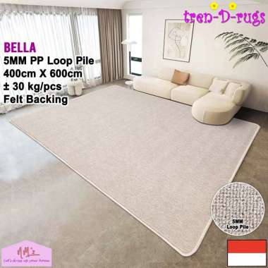 Tren-D-rugs Karpet polos jumbo permadani tikar sajadah musolah masjid lebar modern alas lantai ruang