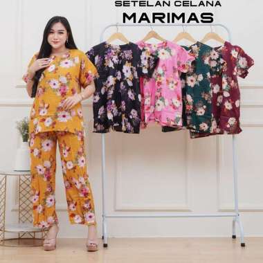 Setelan CP melati Set baju dan celana panjang terbaru piyama wanita kekinian murah