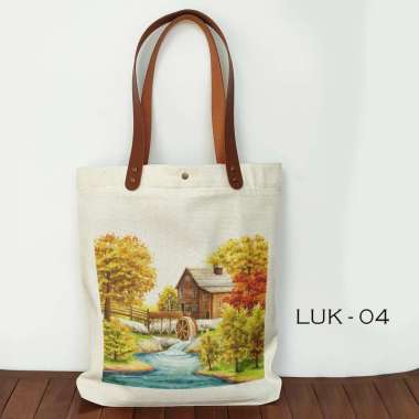 Totebag Canvas Souvenir Lukisan Tas Kanvas Seri Lukisan LUK-04