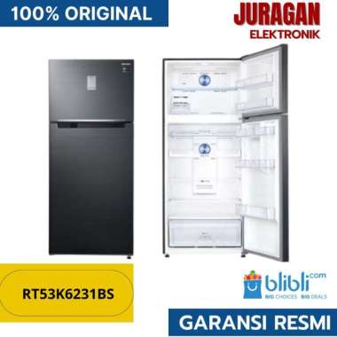 PROMO KULKAS SAMSUNG 2 PINTU RT53K6231BS RT53K6231BS/SE TWIN COOLING