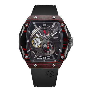 Alexandre Christie AC 6608 MC Jam Tangan Alexander Christie Pria Automatic Original Black Red