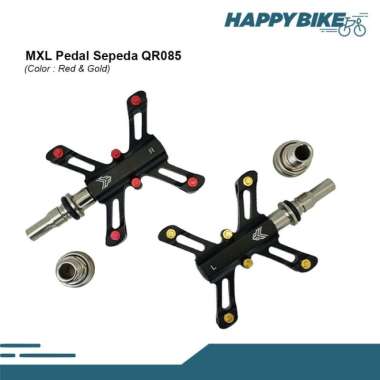 MXL Pedal Sepeda QR 053 Bicycle Pedals Alloy Stainless MTB Road Bike Red