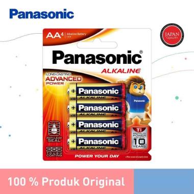 Panasonic Baterai AA Alkaline 4Pcs Battery Alkaline Size A2