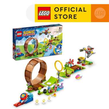 LEGO Sonic 76994 Sonic's Green Hill Zone Loop Challenge (802 Pieces), Building Block, Toys, Bricks