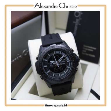 Jam Tangan Pria ALEXANDRE CHRISTIE Original AC 9370 MH FULL BLACK