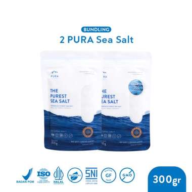 Pura Sea Salt 2 Pcs - Garam Laut - Garam Organik - Garam Laut Murni Halus Kasar