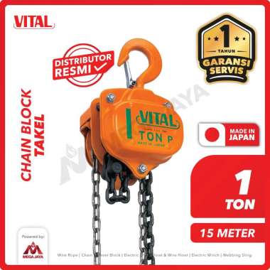 VITAL Chain Block / Takel 1 Ton x 15 Meter