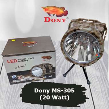 Senter Kepala Dony MS-305 SO COOL (20 Watt) / Dony Senter Kepala MS305 / MS 305 (Gratis Tripod) [Cah