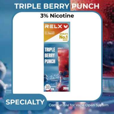 RELX Eliquid 30ml (Garansi Resmi id) Triple Berry Punch