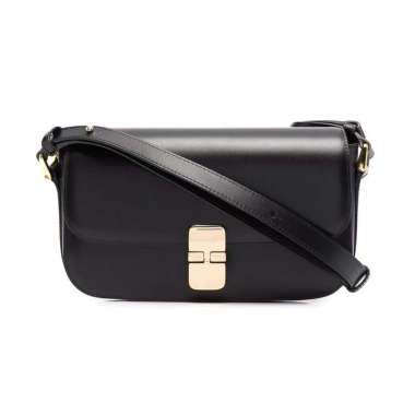 A.P.C Grace Baguette Bag Black Black